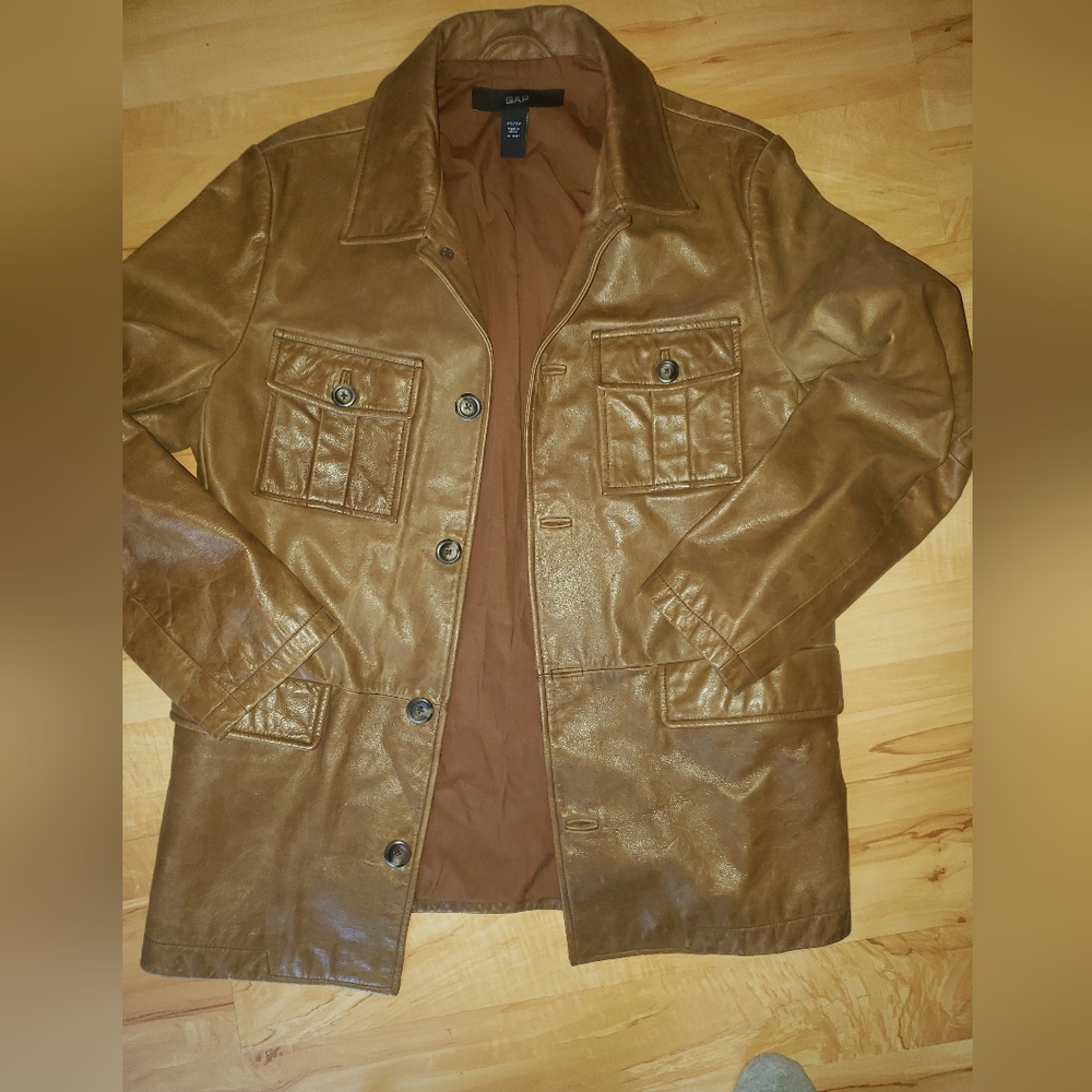 Gap leather jacket